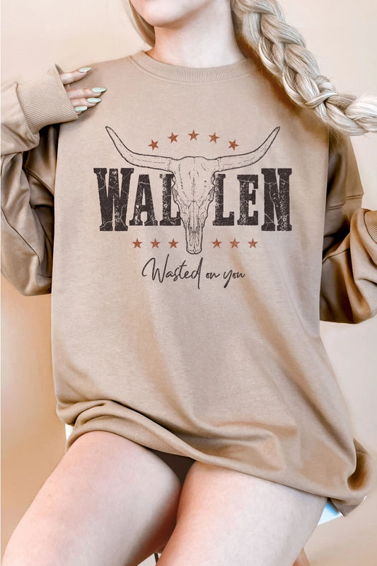 Wallen - Wasted On You Oversized Sweatshirt